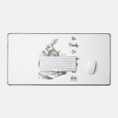 時宜を得て – または、むしろ、後半の白うさぎではない デスクマット (キーボード&マウス)