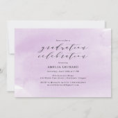 時折パープルフォト卒業パーティー 招待状 (裏面)
