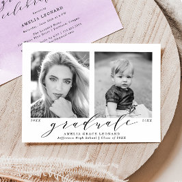 時折パープルフォト卒業パーティー 招待状