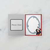 時折、いたずらなレトロクリスマス・ピンナップ サンキューカード (内部)