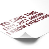 時救間は私が全てを知っていると仮定しよう フォトプリント            (角)