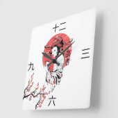 時日本の計 スクエア壁時計 (傾斜)