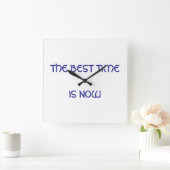 時最高の刻が来た スクエア壁時計 (ホーム)