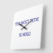 時最高の刻が来た スクエア壁時計 (傾斜)