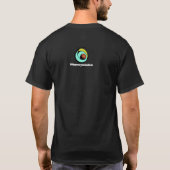 時期尚早に老け、遅すぎて賢くならない。おもしろい年齢関連グッズ Tシャツ (裏面)