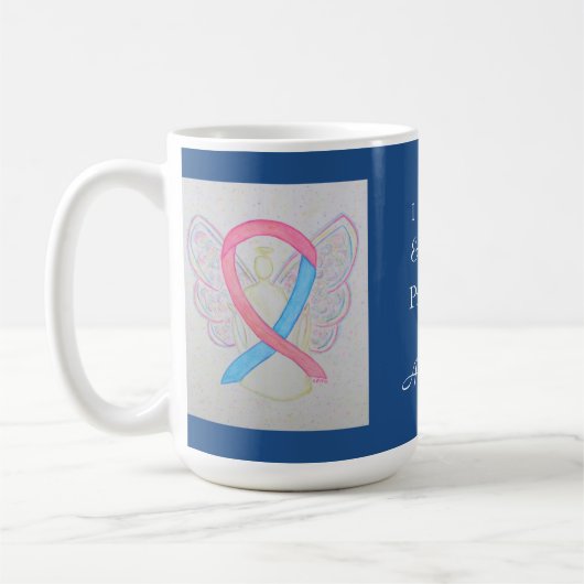 時期尚早誕生認識度リボンエンジェルカスタムムグ コーヒーマグカップ (左)