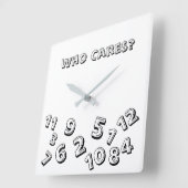 時気に間の時計について スクエア壁時計 (傾斜)