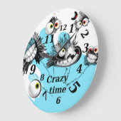 時熱狂する間 ラージ壁時計 (傾斜)