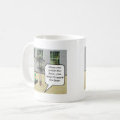 時磨く床を…. コーヒーマグカップ (正面左)