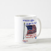 時私が死ぬ… 朝鮮戦争の退役軍人のマグ コーヒーマグカップ (正面右)