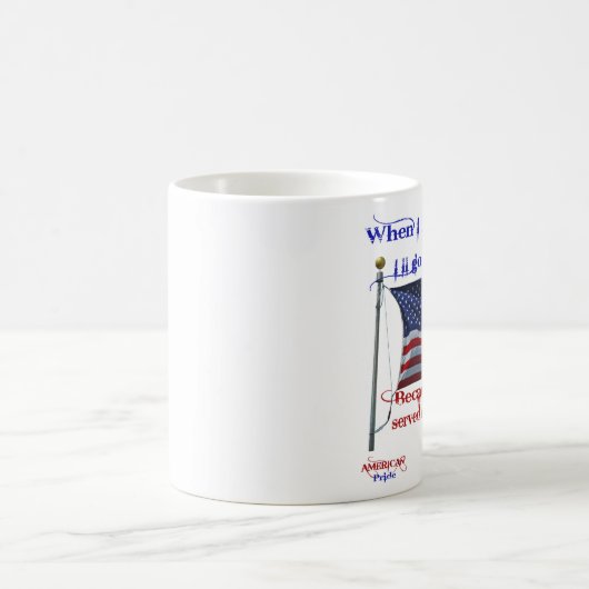 時私が死ぬ… 朝鮮戦争の退役軍人のマグ コーヒーマグカップ (中央)