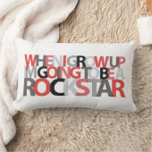 時私が育つ… ロックスターの枕 ランバークッション (ブランケット)