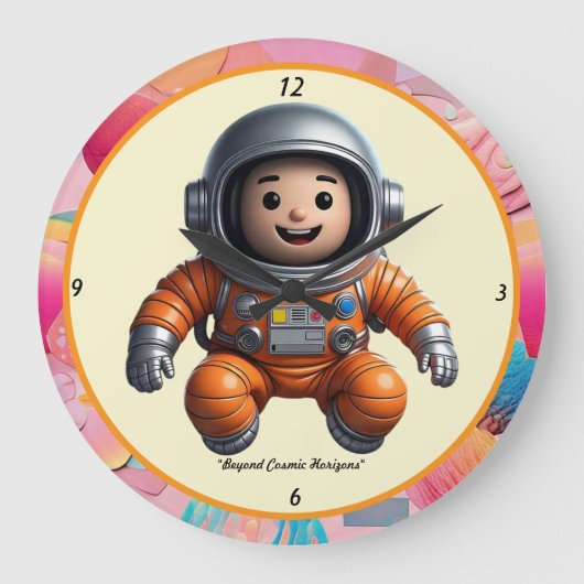 「時空の冒険」 ラージ壁時計 (正面)