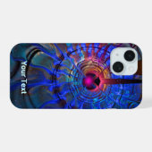 時空の歪み iPhone 15ケース (裏面横)