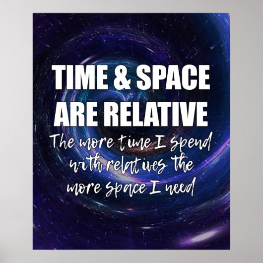 時空ファミリー面白科学系名言 ポスター (正面)