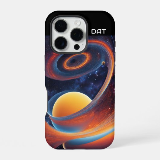 時空連続体の歪み iPhoneケース (裏面)
