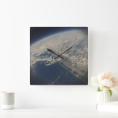 時空! フロリダの海岸の美しい写真 スクエア壁時計 (ホーム)