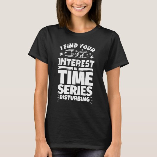 時系列  興味の欠如 Tシャツ (正面)