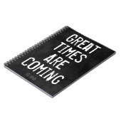 時素晴らし間は来-やる気を起こさせる引用文 ノートブック (左側)