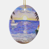 時素晴らし間ビーチ セラミックオーナメント (右)