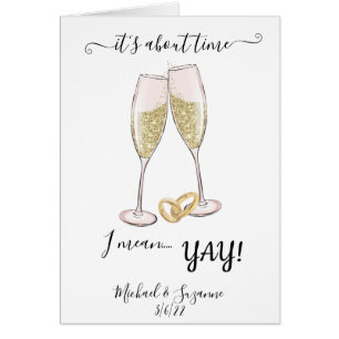 時結婚間の喜びのユーモア