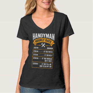 時給のハンディマンリペアマンメンズパパ父D Tシャツ