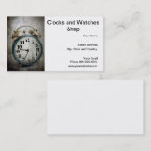 時計および腕時計の店 名刺 (正面/裏面)