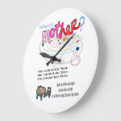 時計お母さんは？ハッピーマザーズデイ ラージ壁時計 (傾斜)