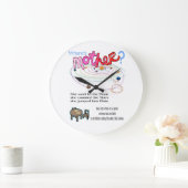 時計お母さんは？ハッピーマザーズデイ ラージ壁時計 (ホーム)