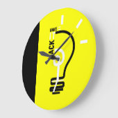 時計がそれをハックV1にする ラージ壁時計 (傾斜)