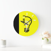 時計がそれをハックV1にする ラージ壁時計 (ホーム)