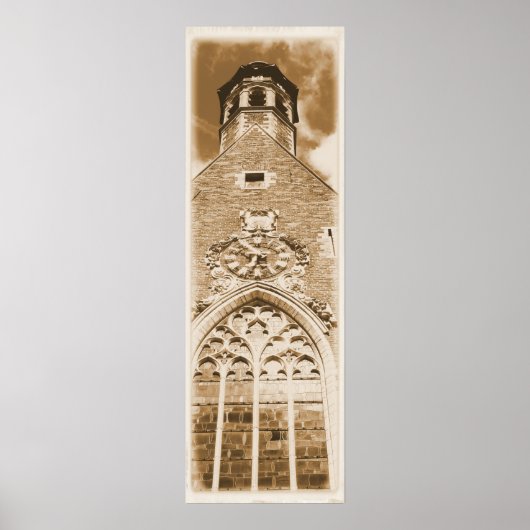 時計がチクタクと音を立てている ポスター (正面)