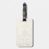 時計が付いているバロック式の気球 ラゲッジタグ (裏面縦)