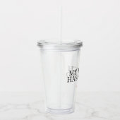 時計が切れた アクリルタンブラー (右)