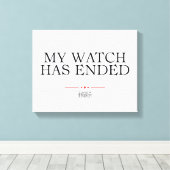 時計が切れた キャンバスプリント (インサイチュ (ウッドフロア))