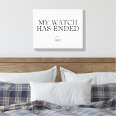 時計が切れた キャンバスプリント (インサイチュ (寝室))