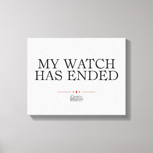 時計が切れた キャンバスプリント (正面)