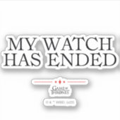 時計が切れた シール (正面)