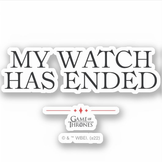 時計が切れた シール (正面)