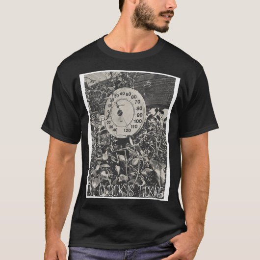 時計が刻々と過ぎていく。 Tシャツ (正面)