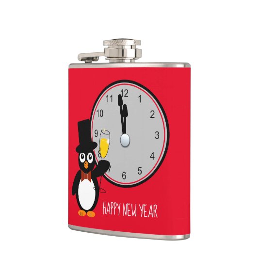 時計が十二時のビニール製のフラスコに当た包まれたると フラスク (左)