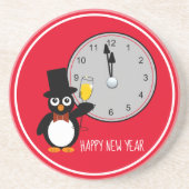 時計が十二時の砂岩コースターを打つ時 コースター (正面)