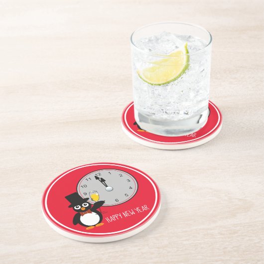 時計が十二時の砂岩コースターを打つ時 コースター (側面)