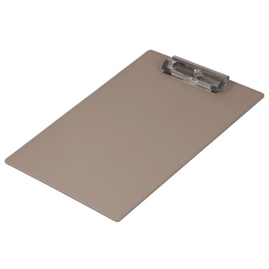 時計が掛けられた茶色の壁 クリップボード (アングル)