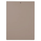 時計が掛けられた茶色の壁 クリップボード (裏面)