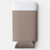 時計が掛けられた茶色の壁 スリム缶クーラー (裏面)