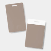 時計が掛けられた茶色の壁 バッジ (Front & Back)