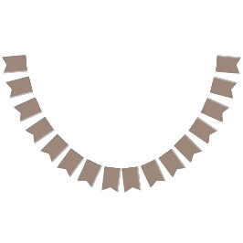 時計が掛けられた茶色の壁 バンティングフラッグ