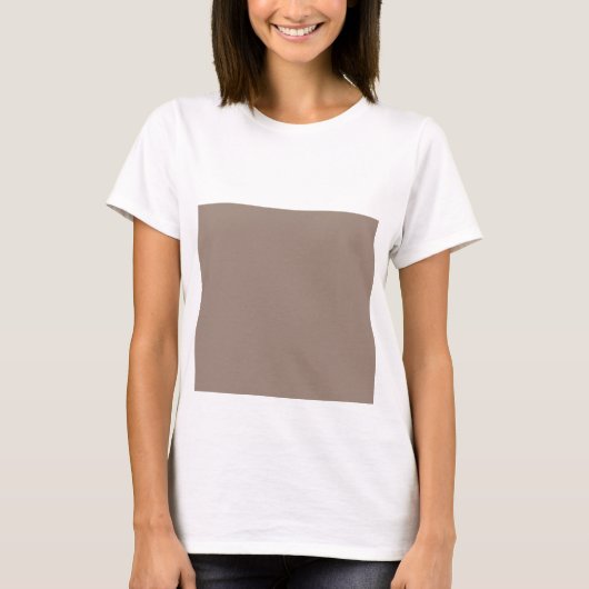 時計が掛けられた茶色の壁 Tシャツ (正面)