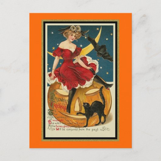 時計が真夜中を打つ ポストカード (正面)